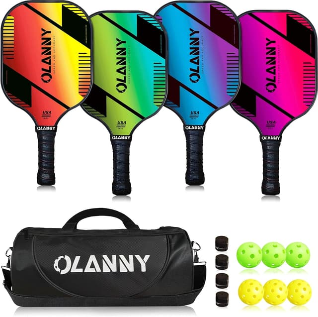 Detalle de OLANNY Graphite Pickleball Paddles Set — 2-Pack