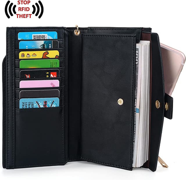 Detalle de UTO Geldbörse Damen RFID mit 21 Steckplätzen