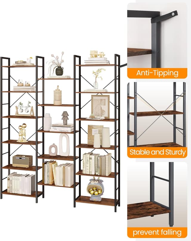 Thumbnail 5 de Hzuaneri Librería 24×152×186 cm 17 estantes