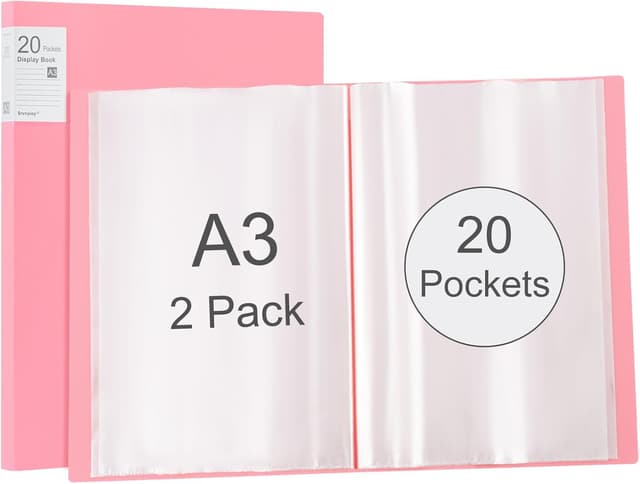 Detalle 2 de Srvnpioy Präsentationsdisplay A3 mit 20 Hüllen