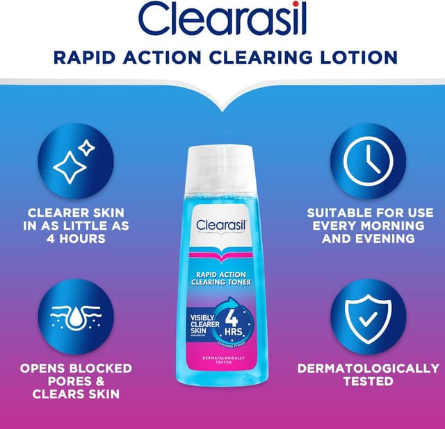 Thumbnail 3 de Clearasil Ultra Rapid Action Salicylic Acid Toner 200ml