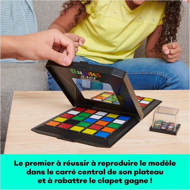 Detalle de Rubik’s Race Version Classique 3x3 – Jeu de société casse-tête 2 joueurs (à partir de 7 ans)