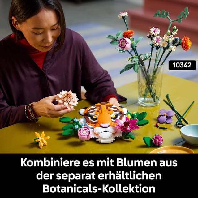 Thumbnail 6 de LEGO Fauna Collection Tiger 31217 – 3D Tiergemälde aus Steinen mit Blumen (DIY Deko Set)