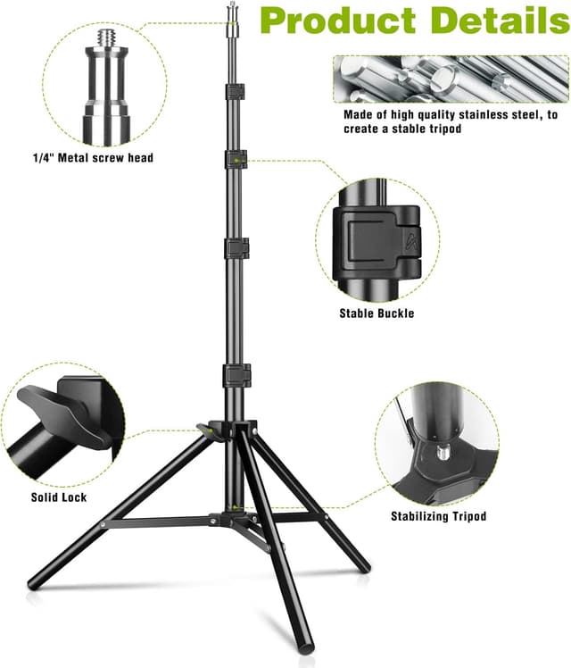 Thumbnail 1 de KIBTOY Aluminium 1.5 m Light Stand 3.6 kg