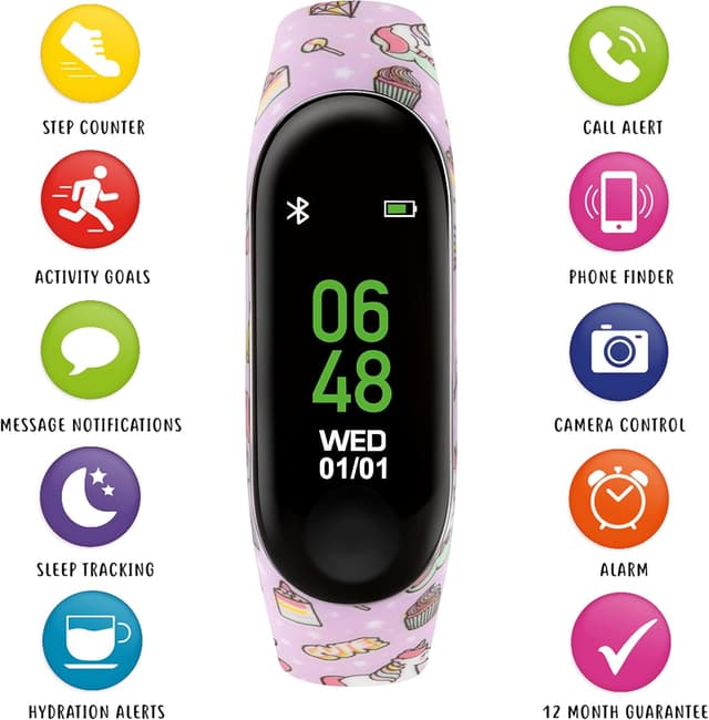 Detalle 2 de Tikkers TKS01 Pink Unicorn fitness tracker watch
