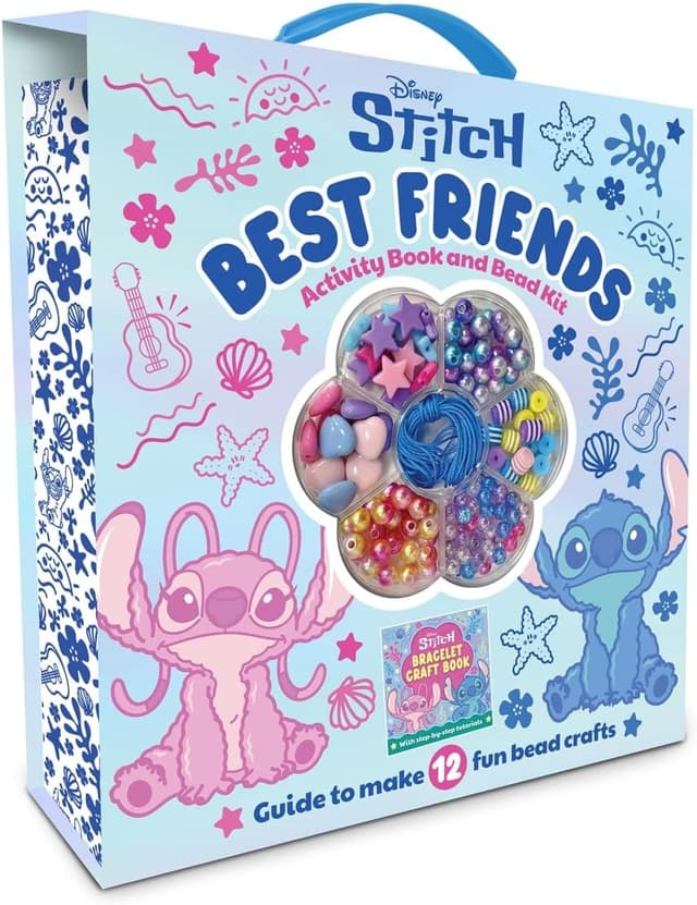 Detalle de Disney Stitch Best Friends Activity Book & Bead Kit for making 12 Stitch bracelets