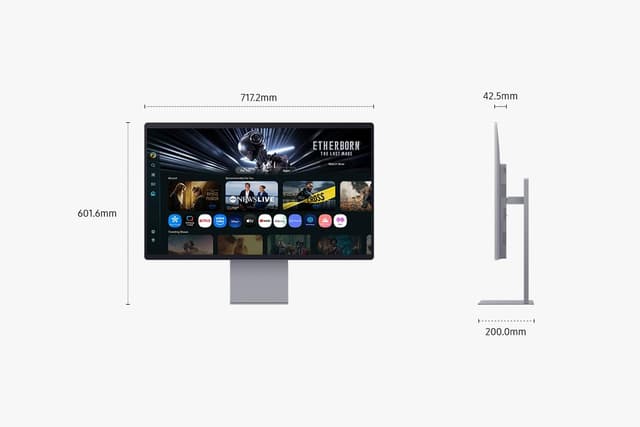 Detalle de Samsung LS32FM902SUXXU 32" OLED Gaming 4K Smart Monitor with Speakers (165Hz, 0.03ms)