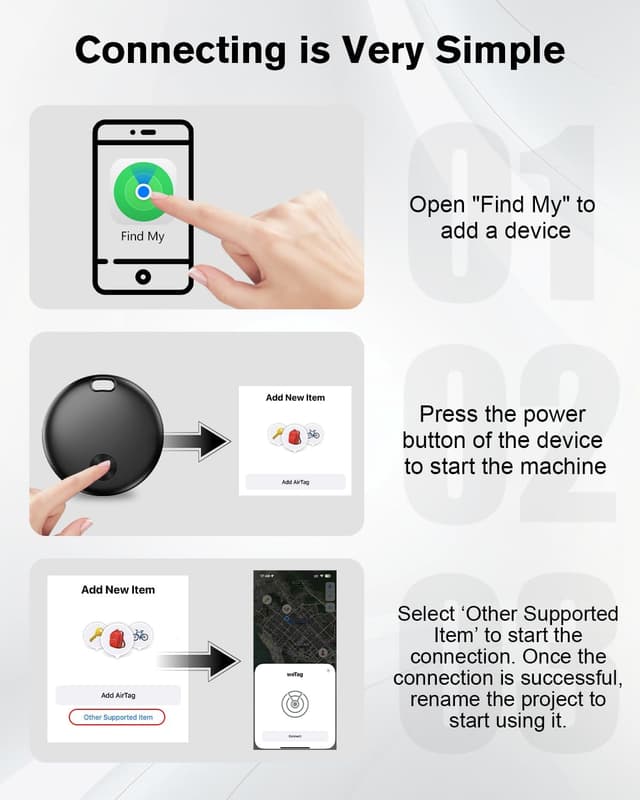Thumbnail 6 de Smart Air Tracker Tag 4er Pack Schlüsselfinder