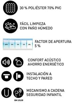 Thumbnail 7 de Easydeco Estor Enrollable Screen Beige 180x250 cm ☀