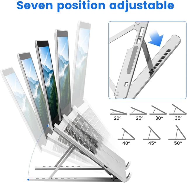 Detalle 2 de GrandMil adjustable laptop stand for desks