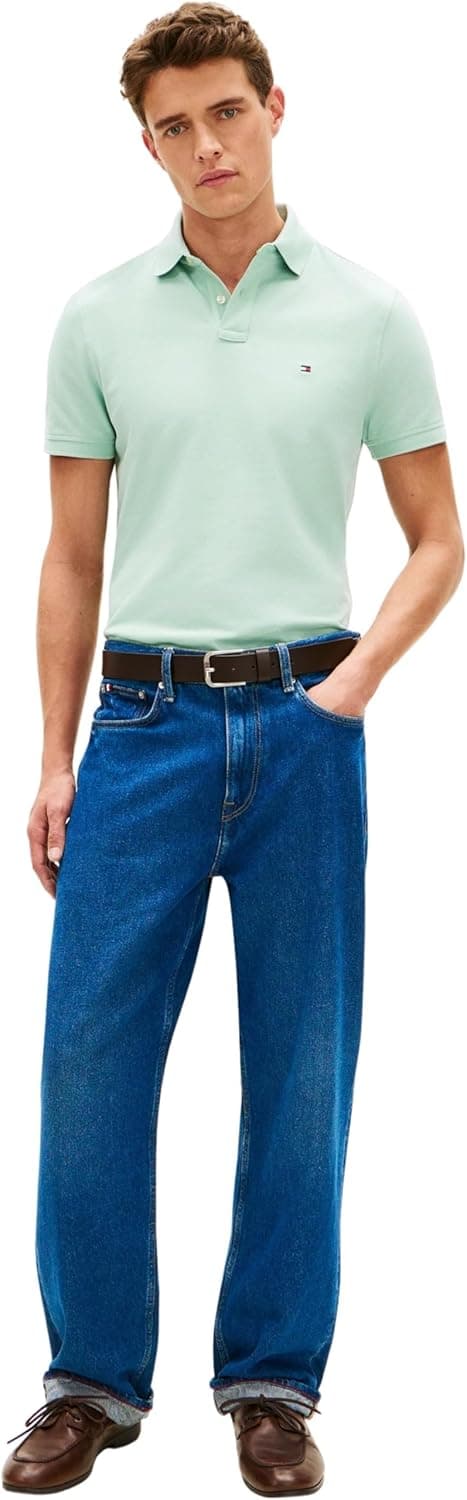 Detalle 2 de Tommy Hilfiger Men’s Short Sleeve 1985 Regular Fit Polo Shirt