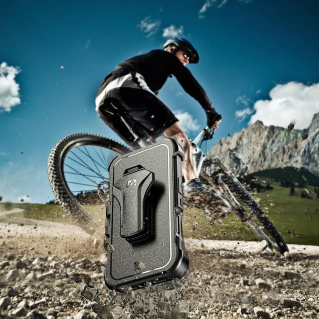 Thumbnail 6 de M MYBAT PRO Maverick Series Case for iPhone 17 with Belt Clip Holster (MagSafe Compatible) w/ Screen Protector & 360° Kickstand