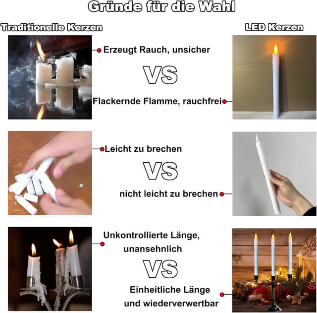 Thumbnail 4 de Hopelit LED Stabs Kerzen 6er Pack