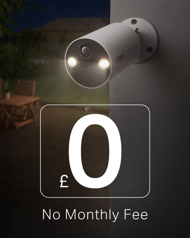 Detalle de Tapo TC82 2K battery security camera — 180‑day life