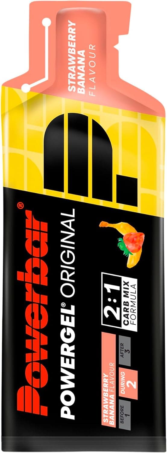 Detalle 2 de Powerbar PowerGel Original Fresa-Banana 24x41g - Energía 🍓