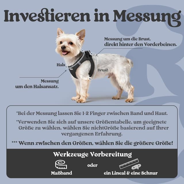 Detalle 2 de rabbitgoo Hundegeschirr 29,5 cm Welpen