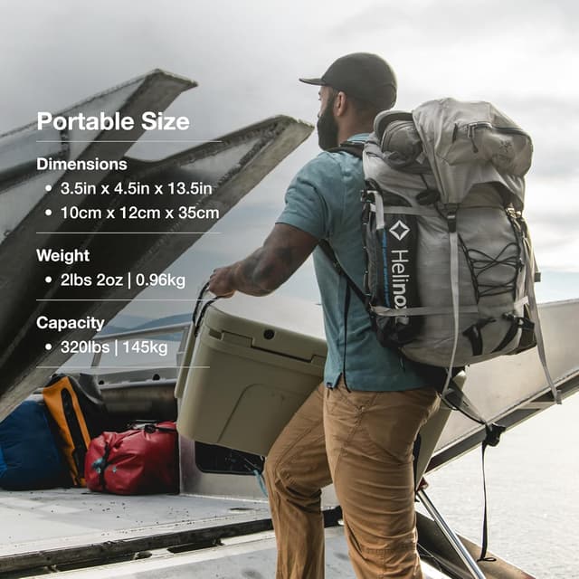 Detalle de Lightweight camping chair 0.89kg