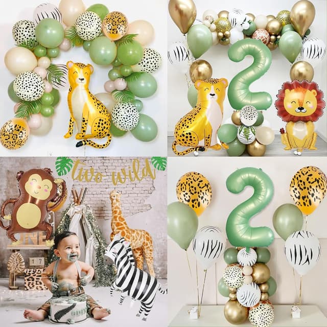 Thumbnail 6 de Dschungel Ballon-Set 2. Geburtstag mit Safari-Motiven