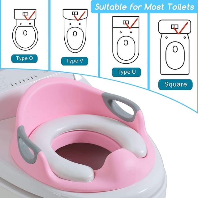 Detalle 2 de Riduttore WC universale per bambini ergonomico con maniglie 🚽