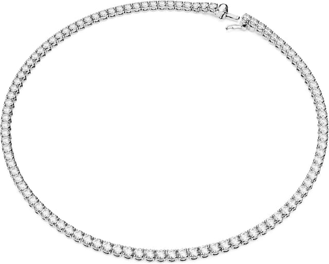 Thumbnail 1 de Swarovski Conjunto Matrix Tennis talla redonda, baño de rodio 💍