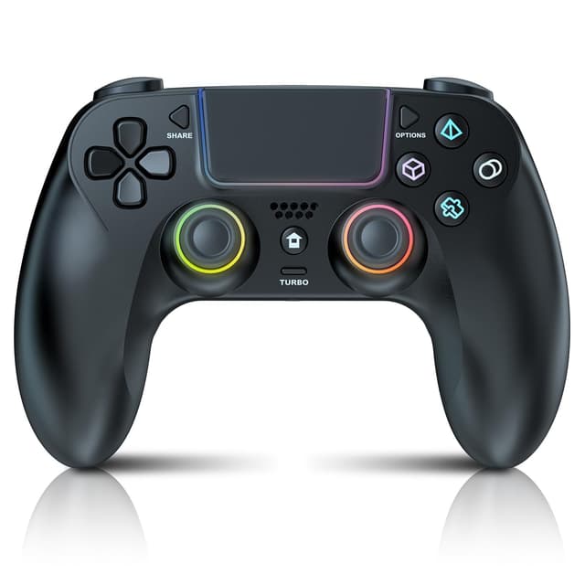 Detalle de GUOC LED Wireless Controller for PS5 with Hall Effect Joystick, Back Macro Buttons, Dual Vibration, and RGB Lighting