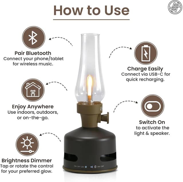 Thumbnail 5 de KOOKOO MoriMori Design-Leuchte mit Lautsprecher