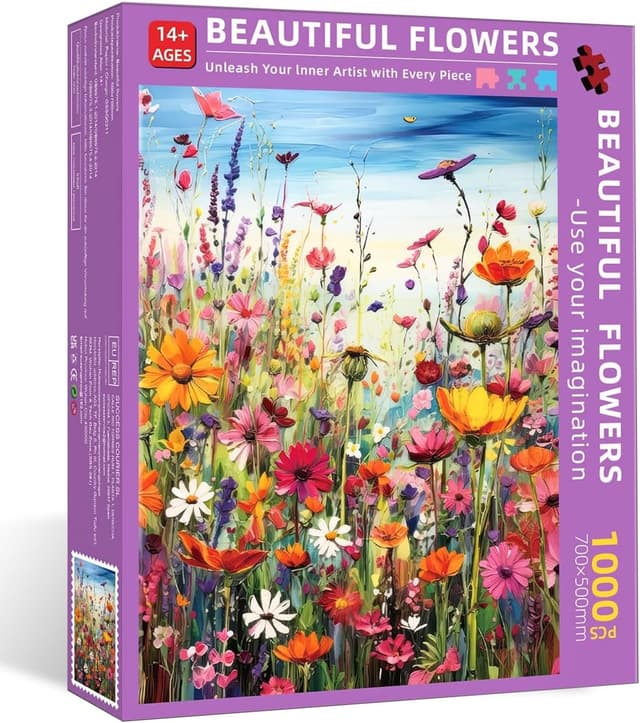 Thumbnail 6 de Puzzle 1000 Teile Flowers 70Ă—50 cm đź§©