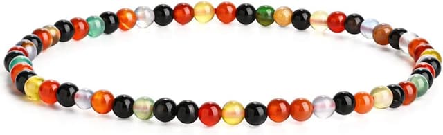 Detalle de EUMENIDES Stretch Rope Beaded Anklet 9.45 Inch