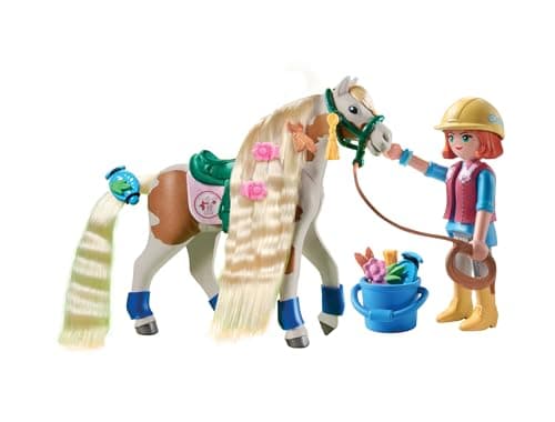 Detalle 2 de PLAYMOBIL 71639 Ellie con caballo y accesorios