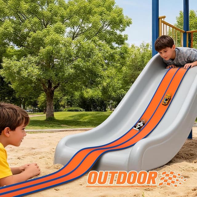 Thumbnail 2 de ACELIFE Flexible Autorennbahn 4,5 m mit 6 Autos