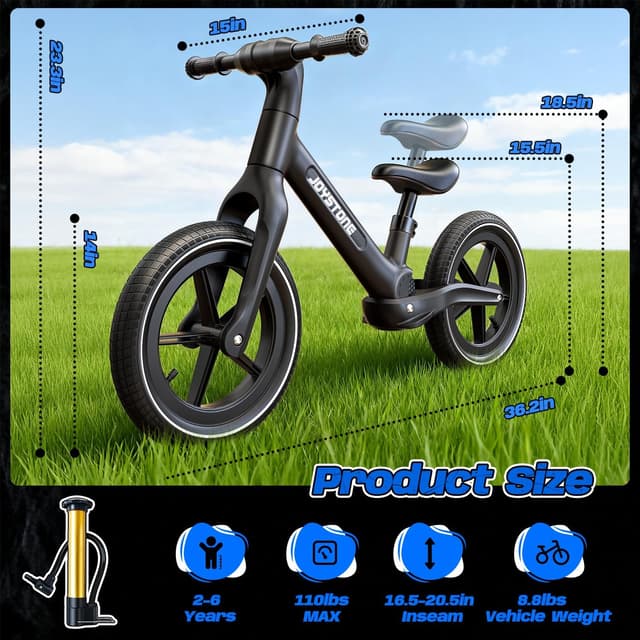 Detalle 2 de Skirfy 14 Zoll Laufrad für 2 bis 5 Jahre