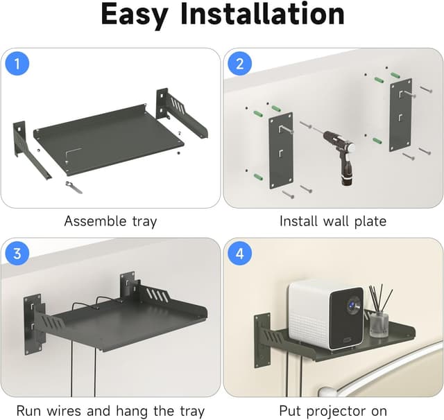 Thumbnail 3 de suptek PRBG01S projector wall shelf 30 lb