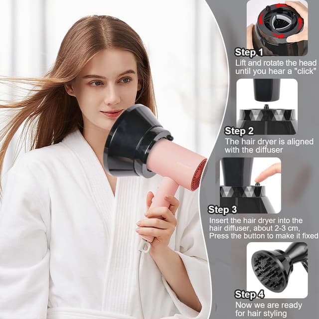 Thumbnail 6 de Flintronic Universal Hair Diffuser 1.7–2.9 in