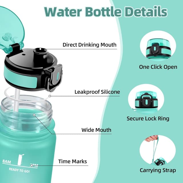 Thumbnail 1 de Motswedi Botella agua 1 litro marcador de tiempo