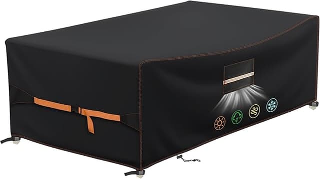 Detalle de QLSXLB Funda para Mesa Jardín Impermeable 180x122x75cm ☂