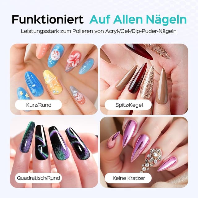 Detalle de COSLUS E51 elektrische Nagelfräser 40.000 U/min