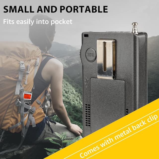 Thumbnail 1 de Retekess TR110 Mini Scanner radio SSB 1000 stations