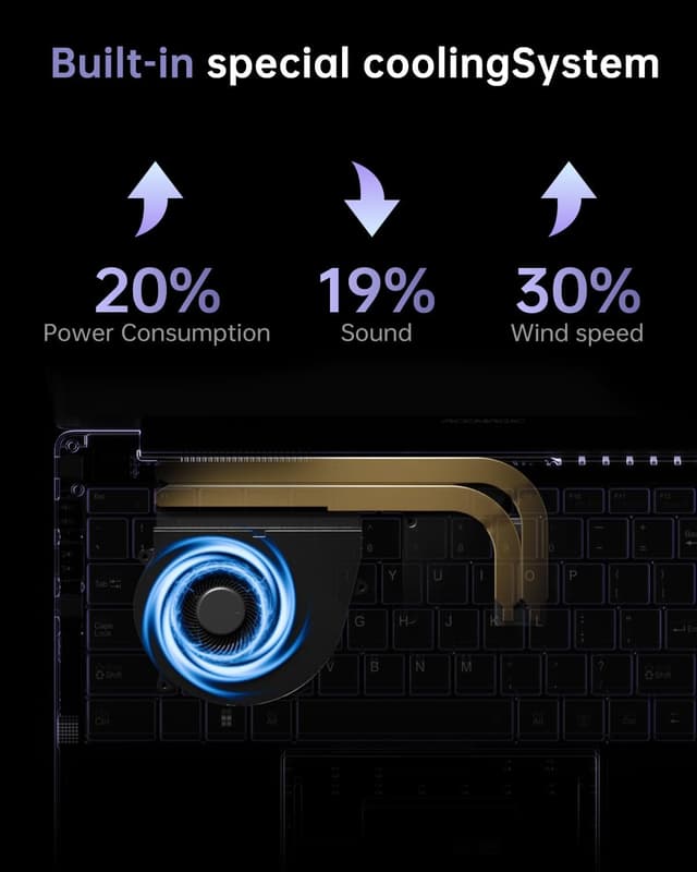 Thumbnail 6 de Tivique gaming laptop Ryzen 7 5700U 15.6