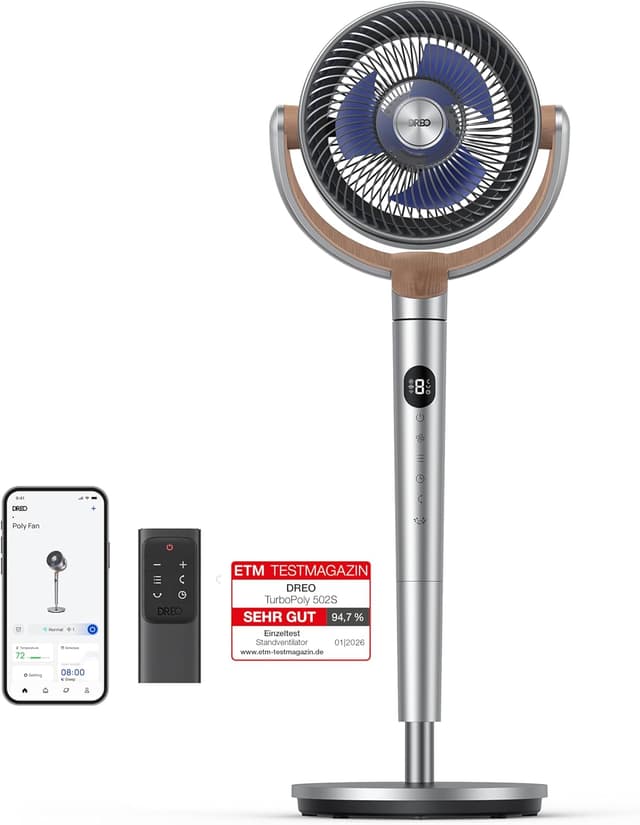 Detalle de Dreo Smart Standventilator mit Wi-Fi