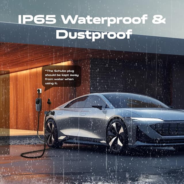 Detalle 2 de VDLPOWER EV Typ 2 Ladekabel (3,6 kW, 16 A, 5 m) mit Schuko, IP65 – für Elektroautos mit Typ-2-Anschluss