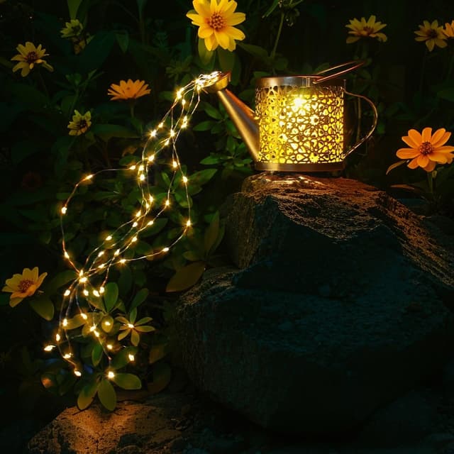 Detalle 2 de Solar Watering Can Lights 8.5cm panel