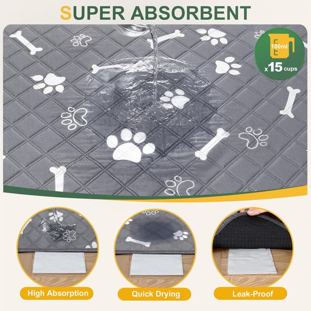 Detalle 2 de Gimars Reusable Dog Training Pads 120×90cm