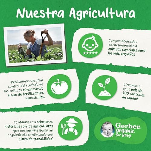 Thumbnail 5 de GERBER Orgánico Hortalizas y Ternera, Tarritos 6x190g 🥕