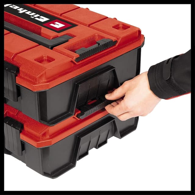 Thumbnail 6 de Einhell E-Case S-F Systemkoffer (E-Case S-F) – stapelbar, spritzwassergeschützt, inkl. Rasterschaumstoff