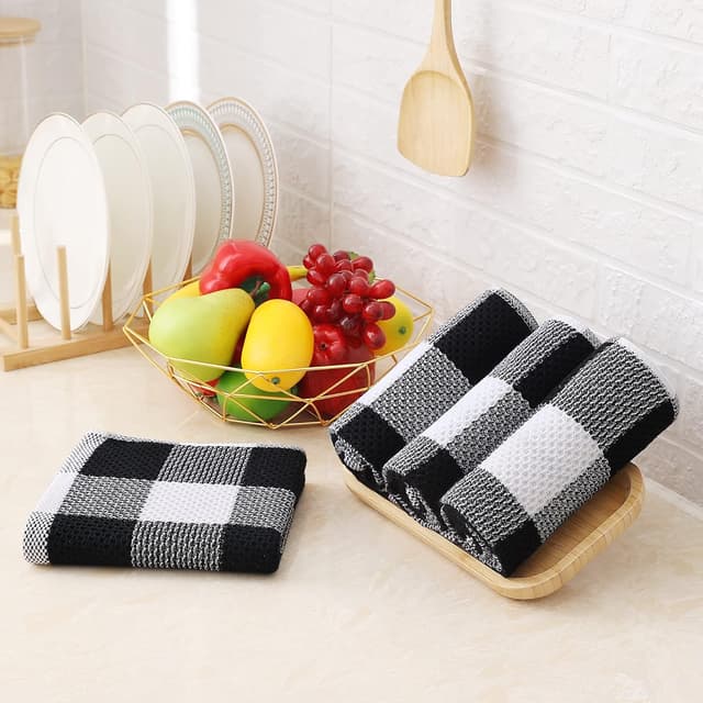 Thumbnail 4 de Homaxy Waffle Weave Kitchen Towels, 13 x 28 in 🧻