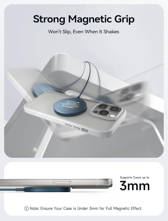 Detalle 2 de JSAUX MagSafe Charger for iPhone 17 🪫