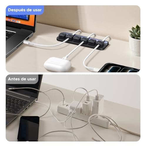 Detalle de UGREEN organizador cable magnético 6 piezas
