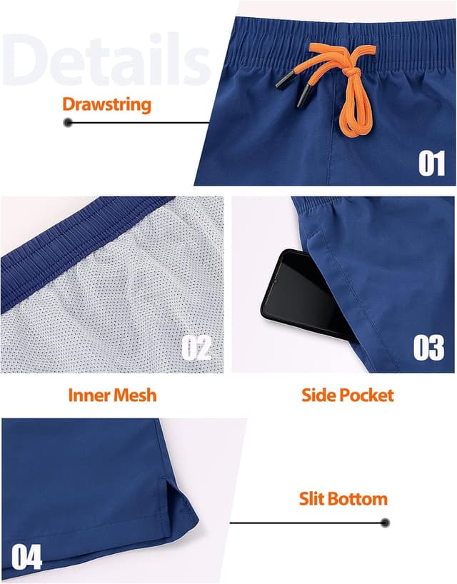 Thumbnail 3 de YUTYTH Men’s Swim Shorts Quick Dry