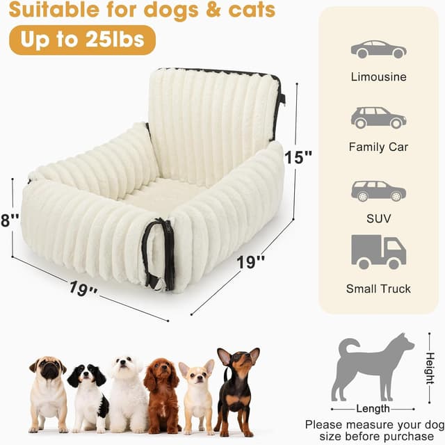 Detalle 2 de MIXJOY Dog Car Seat 20cm high booster