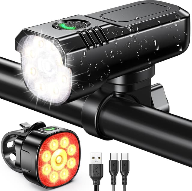 Imagen de Rolgno Bike Lights front and back 8 modes en OfertitasTOP